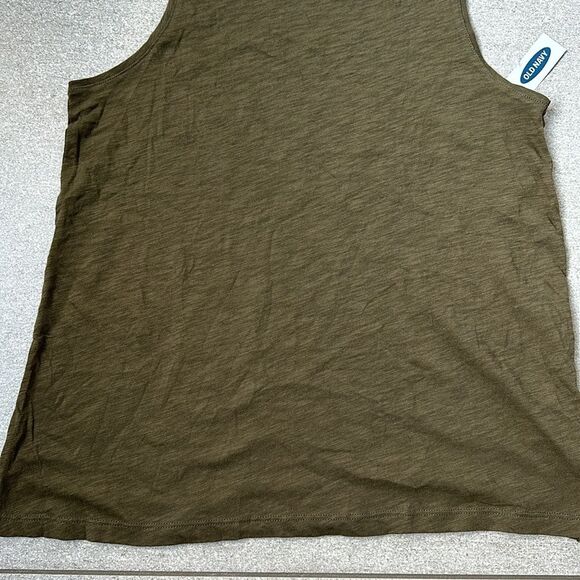 NWT Old Navy EveryWear Crewneck Relaxed Fit Tank Top in Army Green Small 4/6 - Picture 4 of 12